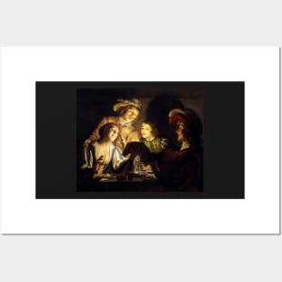 The Musicians by Gerard van Honthorst Posters and Art